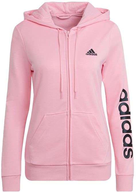 adidas essentials damen kapuzenjacke band aid pink gre|adidas Originals Essentials hoodie in pink .